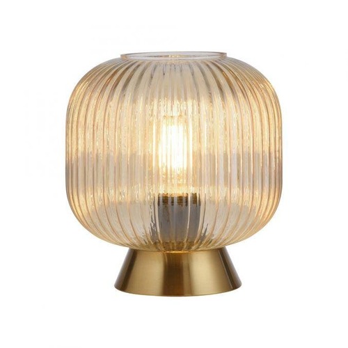 Stolní lampy dekorační - LD 13573-27 Kolekce Schöner Wohnen stolní lampa NAMI, jantar, E27, vhodné pro LED žárovky - JUST LIGHT - foto 1