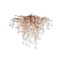Dekorativní - PN 8091-11 Stropní svítidlo ICICLE 9x G9 40W 50cm starožitná mosaz - PAUL NEUHAUS