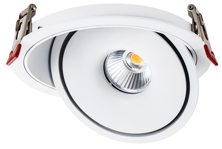 LED svítidla COB Optonica - LED COB Downlight 30W ROUND ROTATABLE BÍLÁ - BRIDGELUX - foto 1