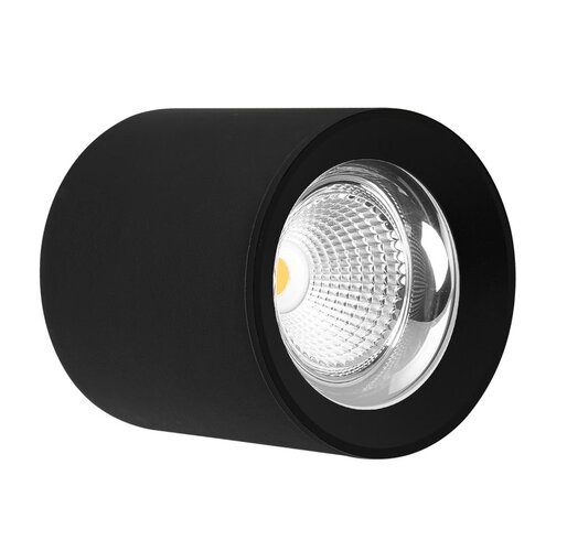 Downlight - CEN RNDNE-1511040 Stropní SVÍTIDLO LED RONDO ČERNÉ 110x123mm 15W/230VAC 4000K 1350Lm 45d IP20  - CENTURY - foto 1