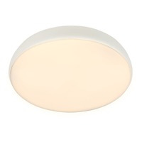 Kruhová - BRILO 3876016 Nikan stropní svítidlo pr.28,5 cm - 22W, 2300lm, LED, stmívatelné, CCT, dálkový ovladač, bílé - BRILO