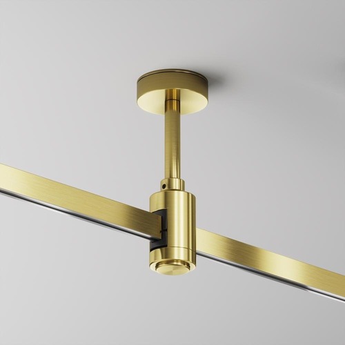 Lištové Magnetic Maytoni Flarity - M TRA156C-S1-BS Stropní upevnění krátké 78 mm mosaz hliník pro magnetickou lištu 24 V Flarity - MAYTONI - foto 1