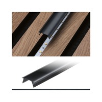 Plexi pro Al profily - P 79579 LED Strip přisazený profil difuzor 0,8m umělá hmota černá - PAULMANN