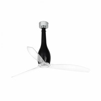 Ventilátory - FARO 32002 ETERFAN M, černá/transparentní, stropní ventilátor s DC motorem - FARO