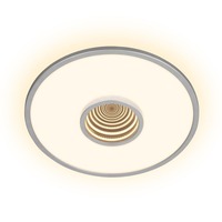 Kruhová - BRI 3847014 Toro LED stropní svítidlo, tunelový efekt, přímé a nepřímé osvětlení, matný chrom, 42cm kruhové - BRILONER