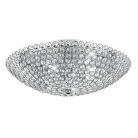 Dekorativní - FAN I-PLANET/PL45 LED stropní svítidlo Planet, chrom, 6 x G9, 45 x 45 x 15 cm - FANEUROPE