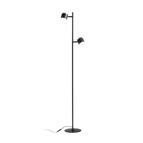 Stojací lampy - RED R14277 NOVA II stojanová černá chrom/mléčný akryl 230V LED 2x3.5W 3000K - RED - DESIGN RENDL - foto 1