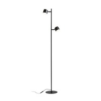 Stojací lampy - RED R14277 NOVA II stojanová černá chrom/mléčný akryl 230V LED 2x3.5W 3000K - RED - DESIGN RENDL