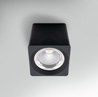 Downlight - CEN QBNE-3516130 Stropní svítidlo LED QUBE ČERNÉ 161x161x164mm 35W 230V 3000K 45d IP20 - CENTURY