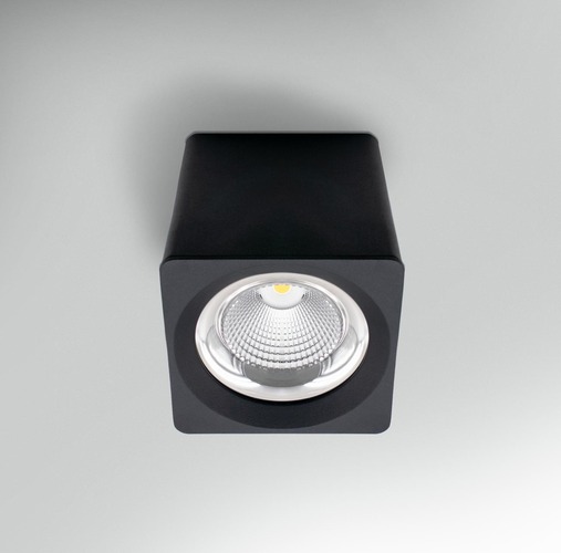 Downlight - CEN QBNE-3516130 Stropní svítidlo LED QUBE ČERNÉ 161x161x164mm 35W 230V 3000K 45d IP20 - CENTURY - foto 1
