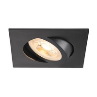 Hranatá - LA 1007372 NEW TRIA® 68 stropní vestavné svítidlo, čtvercové, max. 10W GU10, černá - BIG WHITE (SLV)