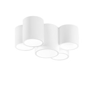 Downlight - FAN I-BANJIE-PL5 Stropní svítidlo Banjie Tubolare, bílé, 5 x GU10, 29,6 x 20 x 14 cm - FANEUROPE