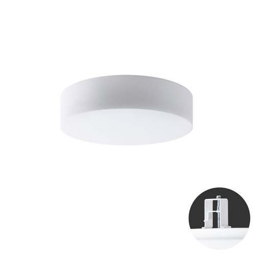 Koupelnová - OS ERI67137 ERIS V3 stropní/nástěnné skleněné polovestavné svítidlo bílá IP44 3000 K 27W LED DALI HF (původní kód OS 67137) - OSMONT - foto 1
