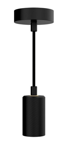 Subtilní - IMPR 930908 Segula závěsné svítidlo E27 patice pro designovou žárovku, černá, 2m látkový kabel a baldachýn - LIGHT IMPRESSIONS - foto 1