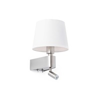 Dekorativní - FARO 29976 ROOM nástěnná lampa, bílá, se čtecí lampičkou - FARO