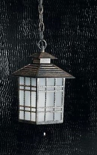 Závěsná - OR AL 11-1116/1 Venkovní závěsné svítidlo 1x11W E27/PL patina, IP44, výška 95,7c - ORION - foto 1