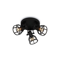 Bodová - BRILO 2669-035 Bodové svítidlo pr. 23 cm 3x E14 25W černá - BRILO