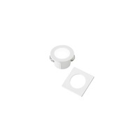 Hranatá - FAN INC-DAMA-QR44-BCO Zápustné svítidlo LED Dama, bílá, polykarbonát, 3 W, 300 lm, 4000 K, 4,4 x 4,4 x 2,8 cm - FANEUROPE