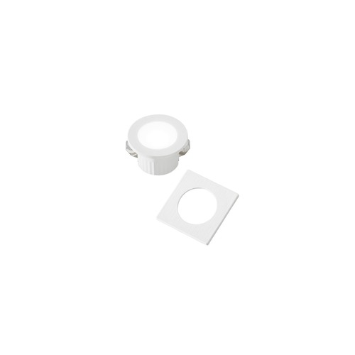 Hranatá - FAN INC-DAMA-QR44-BCO Zápustné svítidlo LED Dama, bílá, polykarbonát, 3 W, 300 lm, 4000 K, 4,4 x 4,4 x 2,8 cm - FANEUROPE - foto 1