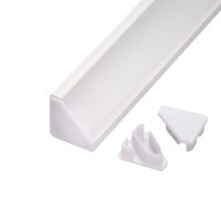 Difuzory a koncovky - Koncovka profilu R6W bílá