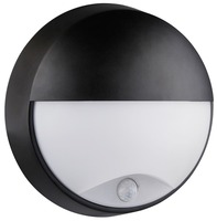 Nástěnná - CEN OSTONPS-1421540 LED SVÍTIDLO OASI TONDA ČERNÉ NAPŮL ZAKRYTÉ SENSOR 14W 4000K 1055Lm 120d IP54 - CENTURY