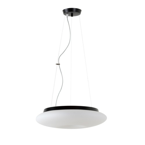 Kruhová - OS SAT60954 SATURN L2 závěsné skleněné svítidlo černá / bílá IP20 4000 K 31W LED - OSMONT - foto 1