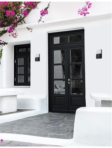 Nástěnná - NV 9522102 Venkovní nástěnné svítidlo DROPLET černý hliník a akryl LED 6W 3000K 100-240V 64st. IP65 - NOVA LUCE - foto 1