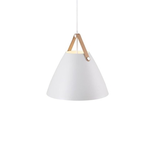 Kónická - NOR 84343001 Závěsné svítidlo Strap 36 1x40W E27 bílá - NORDLUX - foto 1