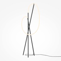 Stojací lampy - M MOD369FL-L36B3K Stojací lampa Crochet 3000K 36W teplá bílá 2500lm černý hliník stmívatelná - MAYTONI