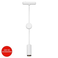 Lištové Briloner 48V - BRILO 8032016 LUXTRAIL lištový systém 48V, LED závěsné svítidlo, nastavitelná výška, bílé - BRILO