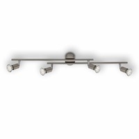 Bodová - BRILO 2767-042 Bodové svítidlo 73 cm 4xGU10 3W 250lm matný nikl - BRILO