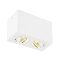 Downlight - LA 1002008 TRILEDO Double, LED stropní nástavbové svítidlo, bílá, 3000K, 16W - BIG WHITE (SLV)