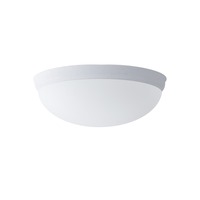 Plafoniéry - OS ALM41659 ALMA D1 stropní/nástěnné skleněné svítidlo stříbrná / bílá IP41 25W E27 - OSMONT