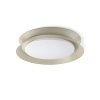 Kruhová - FARO 20092 TENDER Grey ceiling lamp 2700K - FARO