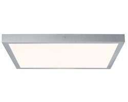 Hranatá - P 70652 Stropní svítidlo Lunar LED Panel 27W matný chrom, hliník - PAULMANN