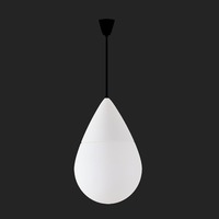 Kónická - OS DAN63066 DANAE S závěsné skleněné svítidlo černá / bílá IP40 3000 K 2x20/9W LED (původní kód OS 63066) - OSMONT