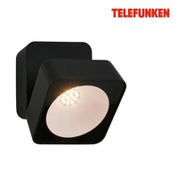 Nástěnná - TF 322005TF TELEFUNKEN LED venkovní nástěnné svítidlo, ochrana proti stříkající vodě, bez vypínače, 3000K teplá bílá, černé - BRILONER