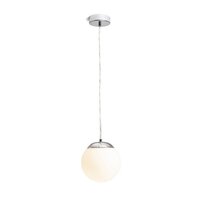 Koupelnová - RED R13692 BOLLY 17 závěsná opálové sklo/chrom 230V LED E27 15W IP44 - RED - DESIGN RENDL