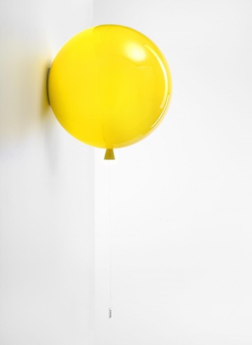 Dekorativní - BRO PC00879_008 Memory, nástěnné svítidlo žluté lesklé, 1x15W E27, prům. 40cm - BROKIS C - foto 1