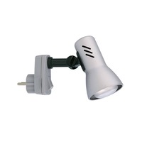 S ramenem - BRI 2763-014P Svítidlo do zásuvky 10,5 cm 1x E14 25W titan - BRILONER