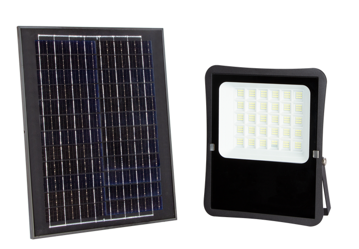 Solární světlomet - LED SMD světlomet se solárním panelem 6V / 25W - foto 1