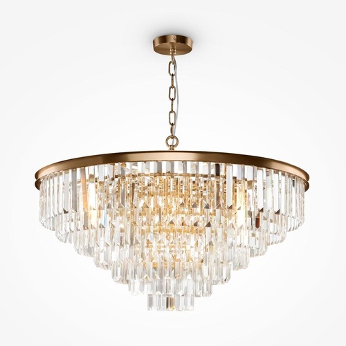 Dekorativní - M MOD085PL-16BS Závěsné svítidlo Revero 16x40W mosaz křišťál kov sklo - MAYTONI - foto 1