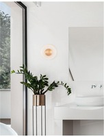 Nepřímé osvětlení - NV 9118528 Nástěnné svítidlo ESIL čiré sklo mosazný zlatý hliník LED 8W 230V 3000K IP20 - NOVA LUCE