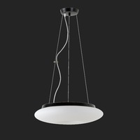 Kruhová - OS SAT60455 SATURN L2 závěsné skleněné svítidlo černá / bílá IP20 3000 K 31W LED DALI (původní kód OS 60455) - OSMONT