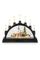 Interiérové dekorace - MAR 704983 Karsten hnědý adventní svícen - Markslöjd