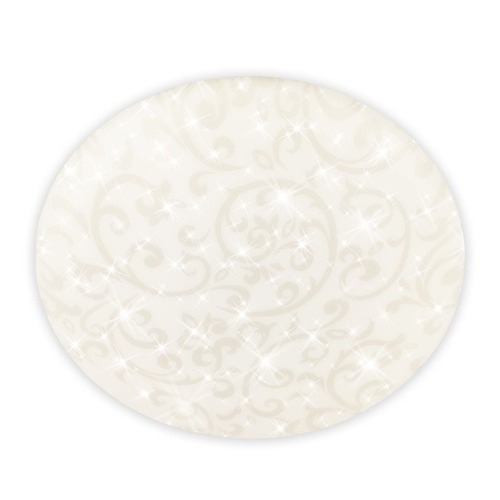 Kruhová - BRILO 3937016 Nebo stropní svítidlo pr.27,8 cm - 15W, 1800lm, LED, hvězdné nebe, neutrální bílá, bílé, květinový vzor - BRILO - foto 1