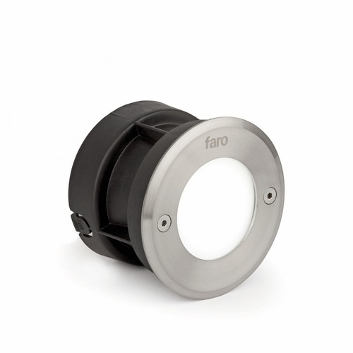 Zapuštěná - FARO 71498N LED 18 R zapuštěné svítidlo do zdi kruhové, nerez, 3000K - FARO - foto 1