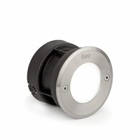 Zapuštěná - FARO 71498N LED 18 R zapuštěné svítidlo do zdi kruhové, nerez, 3000K - FARO