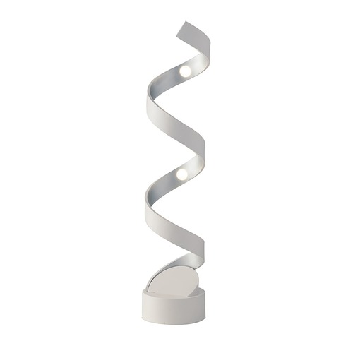 Stolní lampy dekorační - FAN LED-HELIX-L4C BCO Stolní lampa LUME LED HELIX bílá/stříbrná, 12 W, 740 lm, 3000 K, 14,5 x 14,5 x 66 cm - FANEUROPE - foto 1