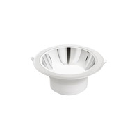 Kruhová - FAN INC-MACK-25 Zápustné svítidlo LED Mack, bílé/chrom, polykarbonát, 25 W, 3050 lm, 4000 K, 23 x 23 x 10,2 cm - FANEUROPE